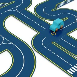 Vilac Vilacity Doppelseitige Rennbahn mit 2 Autos