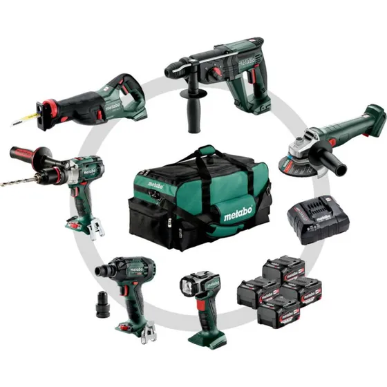 Metabo Maschinen-Set 6.1 Combo 18V mit 4 Akkus