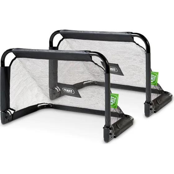 EXIT Pico Fuballtor Set (2x 90x60 cm, schwarz)
