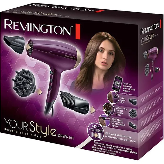Remington D5219 Your Style Dryer Kit  2300W, Lila