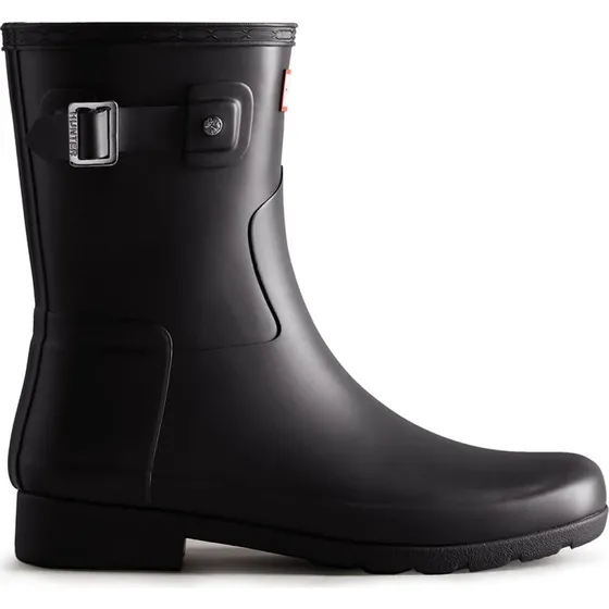 Hunter Original Frauen Raffinierte Kurze Wellington Stiefel Schwarz