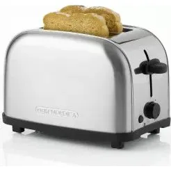 OBH Nordica Manhattan Steel Toaster 2 Scheiben Edelstahl