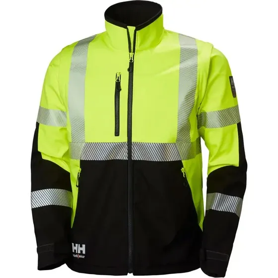 Helly Hansen ICU Softshelljacke Hi-Vis Gelb/Charcoal XL