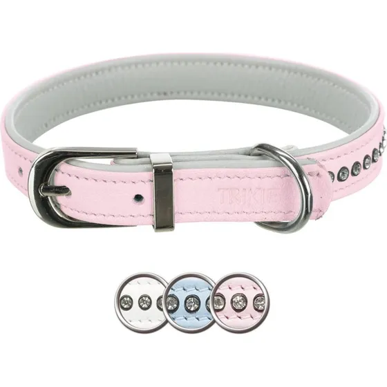 TRIXIE Active Comfort Halsband mit Strass, rosa, XS-S