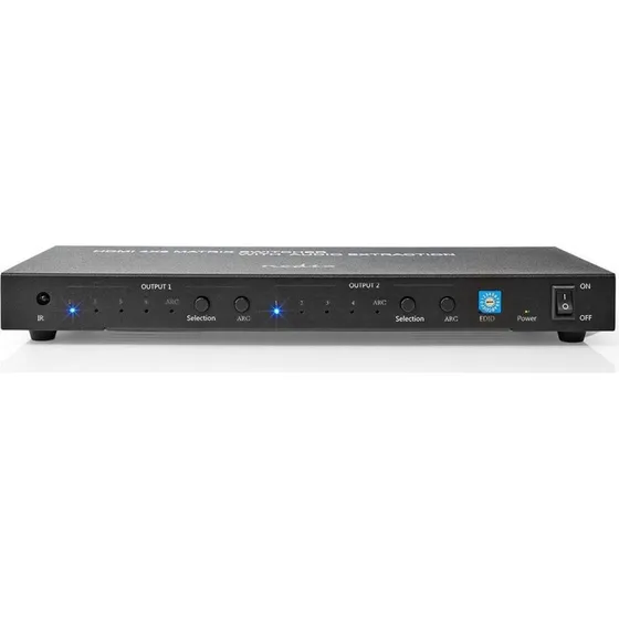 Nedis HDMI Matrix Switch 4x2 4K@60Hz anthrazit