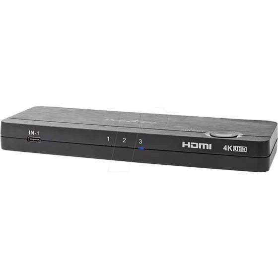 Nedis HDMI USB-C Schalter 4K@60Hz 18Gbps Anthrazit