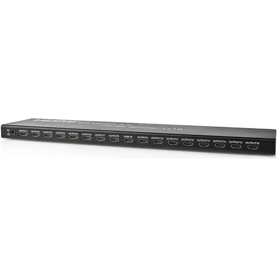 Nedis HDMI-Splitter 16x HDMI, 4K@60Hz, Metall, Anthrazit