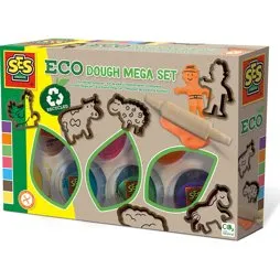 SES Eco Knete Mega Set 7x90 g mit Werkzeug