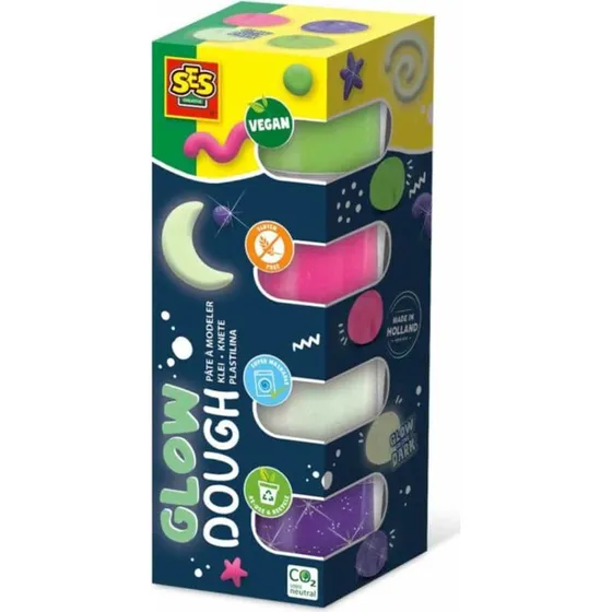 SES Creative Feel Good Glow Knete 4x90g