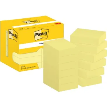 Post-it® Haftnotizen Gelb 38 x 51 mm, 12 Blöcke