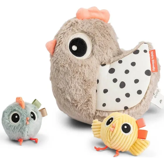 Done by Deer Clucky Henne Sand – Sensorisches Spielzeug für Babys ab 6 Monaten