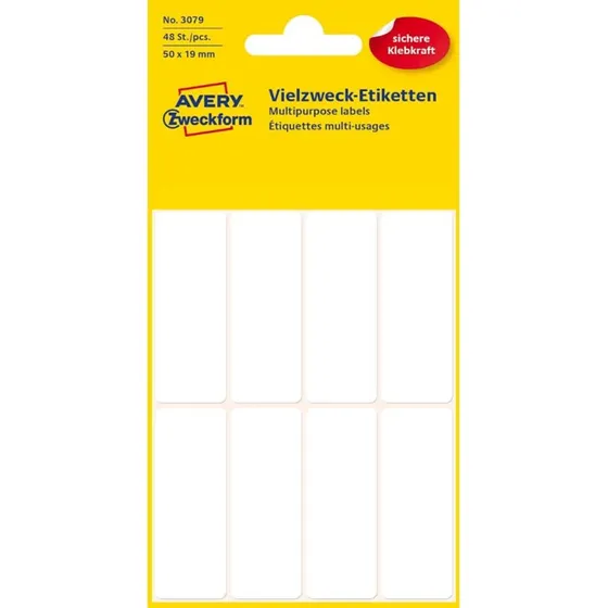 AVERY Zweckform Vielzweck-Etiketten 50 x 19 mm weiß