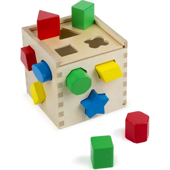 Hape Formsortierwürfel mit geometrischen Klötzen
