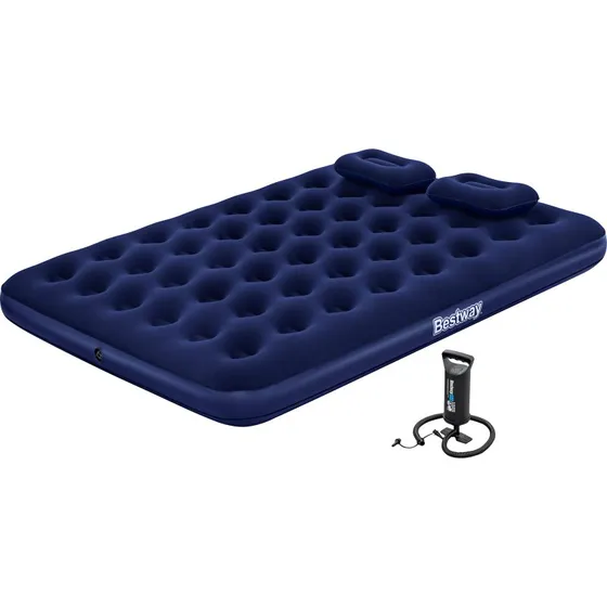 Bestway Doppelluftbett 203x152 cm blau mit Handpumpe