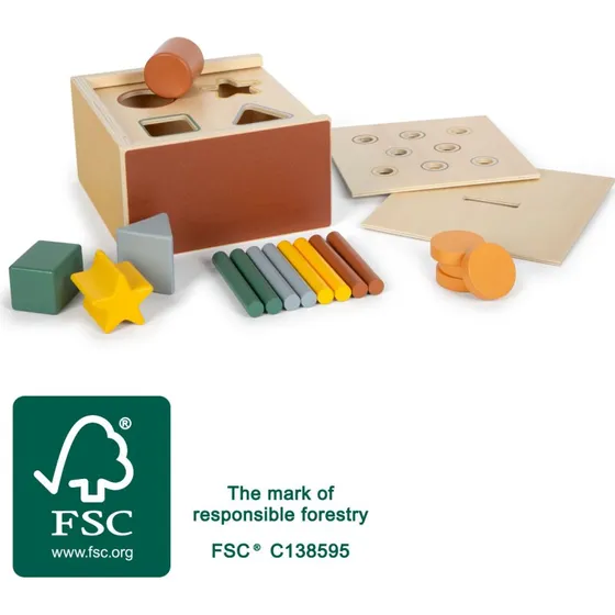 smallfoot Montessori Steckspiel aus FSC-Holz