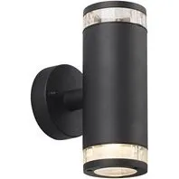 Nordlux Birk Wandleuchte Aluminium Schwarz IP44 GU10