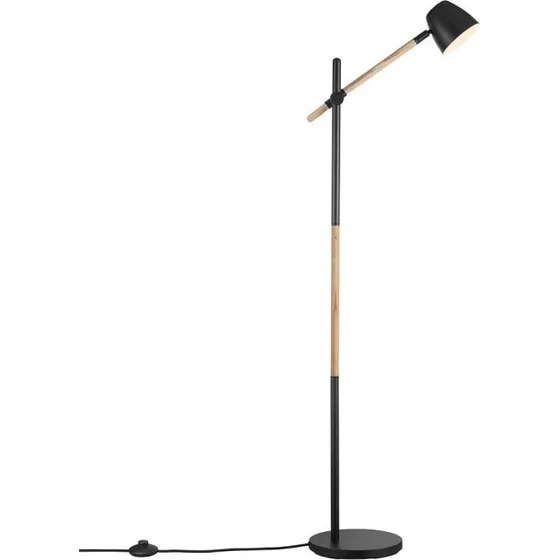 Nordlux Theo Stehlampe Schwarz GU10, Metall & Holz
