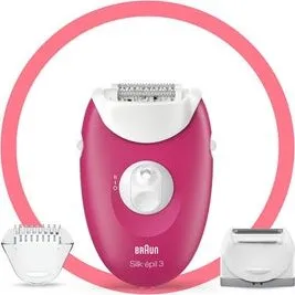Braun Silk-pil 3 3-276 Epilierer, Himbeere
