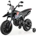 Aprilia Elektro-Kindermotorrad 12V mit Stützrädern, Rot