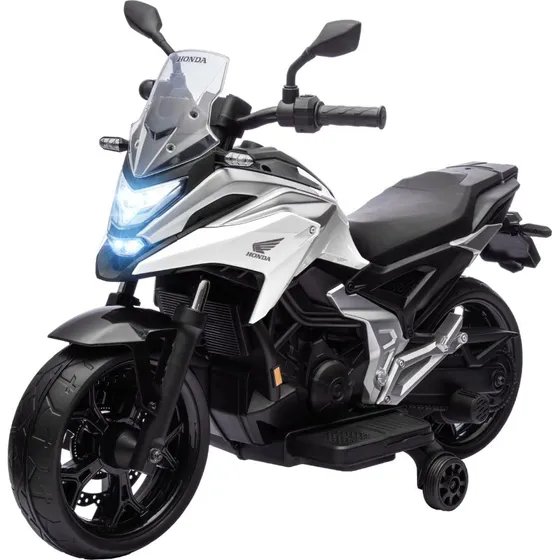 AIYAPLAY Honda Elektro-Kindermotorrad, Weiß, 3 km/h, 3-6 Jahre