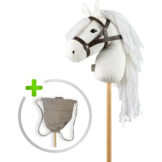 byASTRUP Steckenpferd Weiß, 68 cm