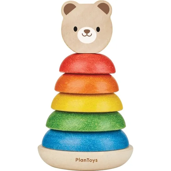 PlanToys Stapelturm Bär aus Holz