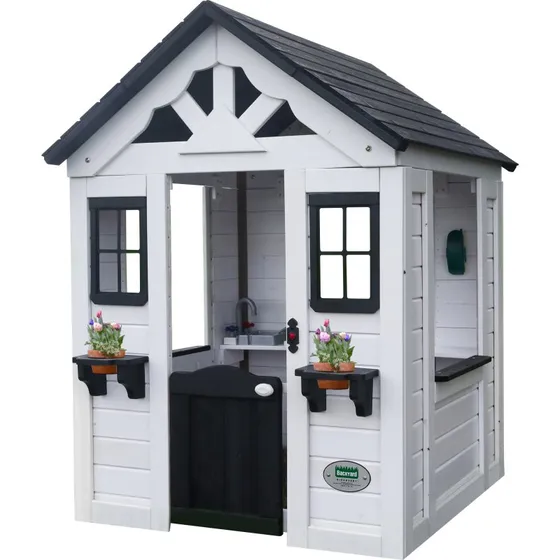 Backyard Discovery Sweetwater Spielhaus Weiß/Anthrazit 117 cm