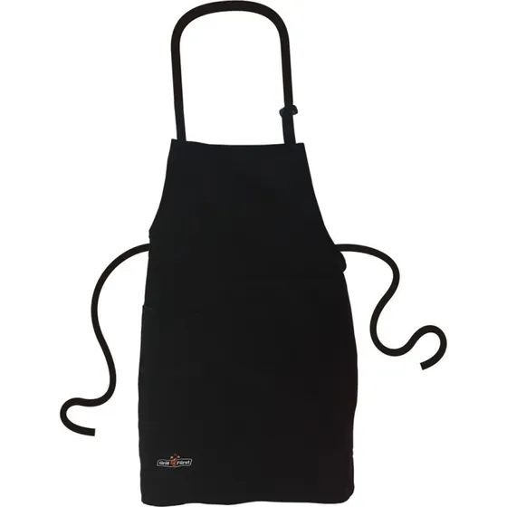 Grillfürst Grillschürze schwarz mit Tasche 100% Baumwolle