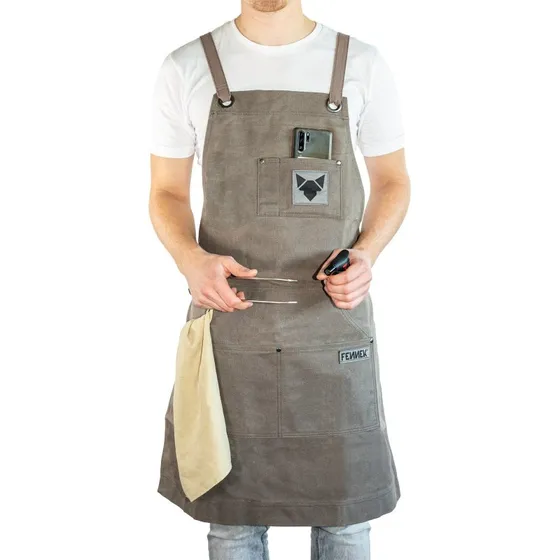 FENNEK Grillschürze gewachst, Baumwolle