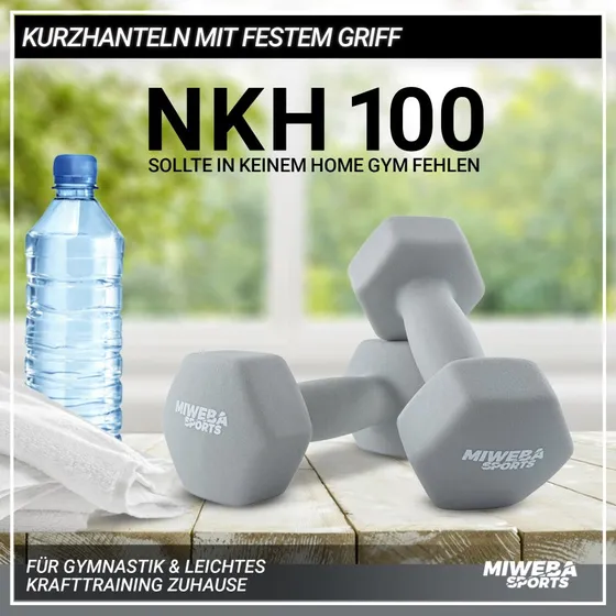 Miweba Sports NKH100 2er-Set Kurzhanteln 0,5–10 kg