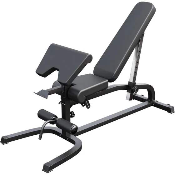 ProFit Verstellbare Schrgbank mit Beinstrecker und Curlpult