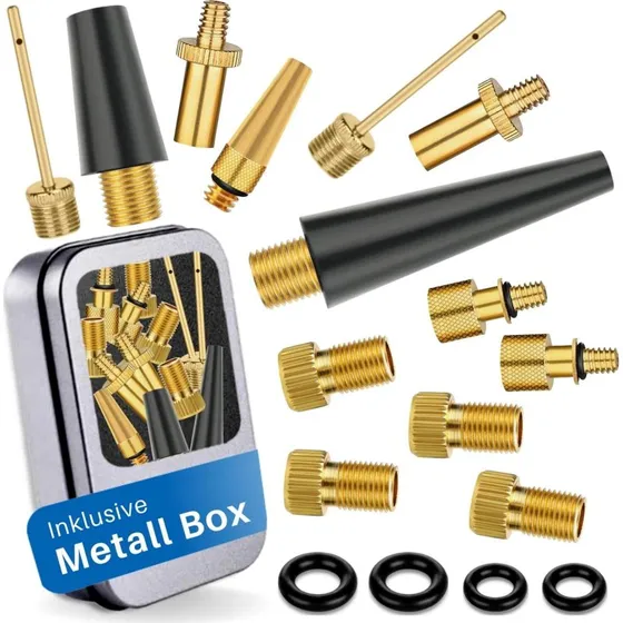 HiLo sports Fahrradventil Adapter Set (13 STK)