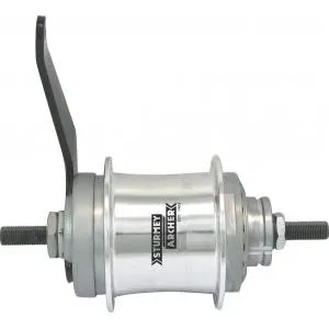 Sturmey Archer S2C 2-Gang Duomatik 36-Loch silber