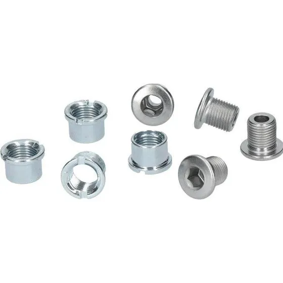 Shimano Doppel Gear Befestigung Bolzen M8×8,5 mm + 4 Muttern
