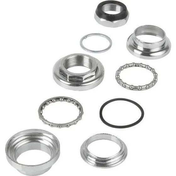 NECO 1a Steuersatz 1 Zoll, verchromt, silber