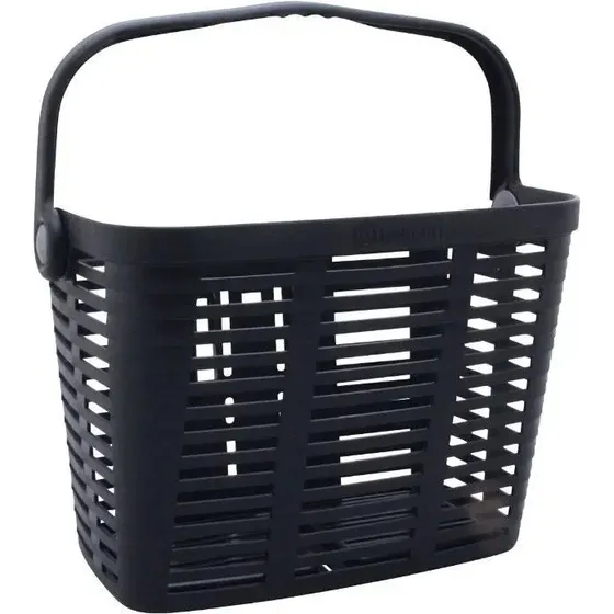 P2R Fahrradkorb vorne Schwarz 35x25x27cm