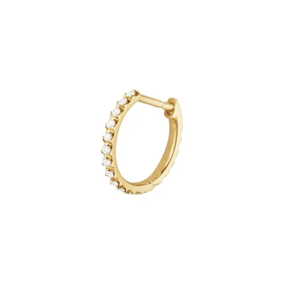 Georg Jensen Signature Diamonds Kreole Ohrring 18K Gold