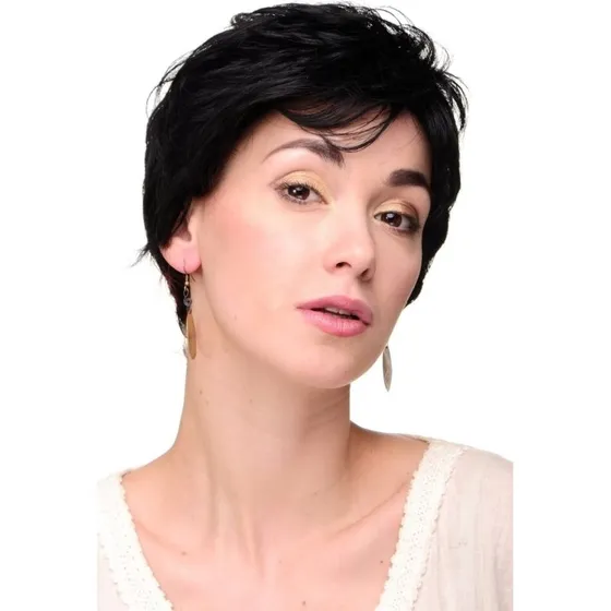 Wig Me Up WH9283 Kurzhaarpercke Schwarz