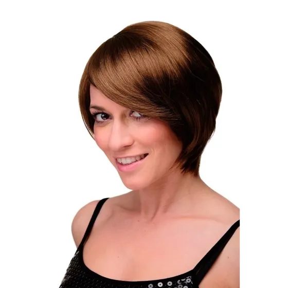 L'Oral Paris Glatte Kurzhaar-Percke Seitenscheitel Braun-Goldbraun 6082-10