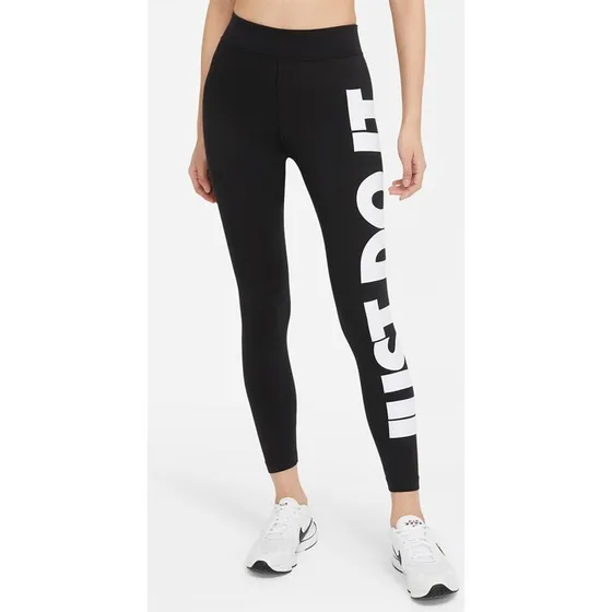 Nike Sportswear Essential High-Waisted Leggings schwarz/wei