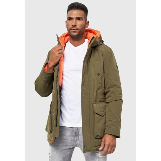 Indicode Parka Waters Wattierte Winterjacke Herren