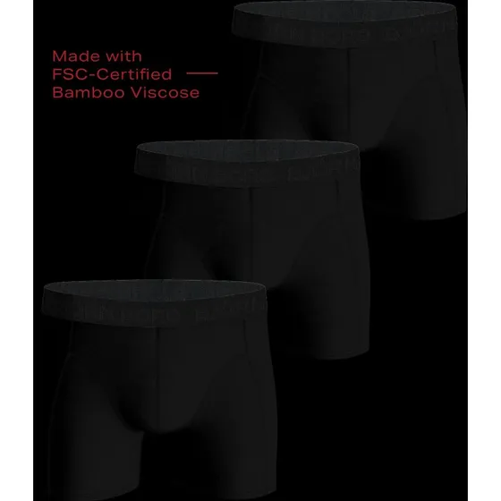 Björn Borg Bamboo Cotton Blend Boxer 3-Pack Schwarz