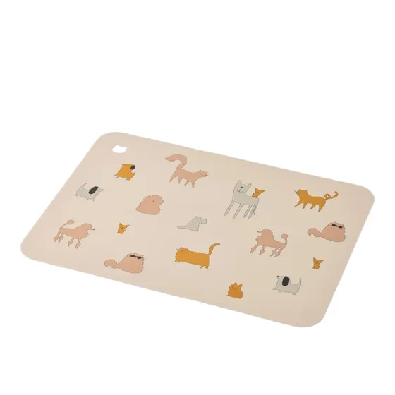 Liewood Jude Tischset Cats and Dogs/Sandy