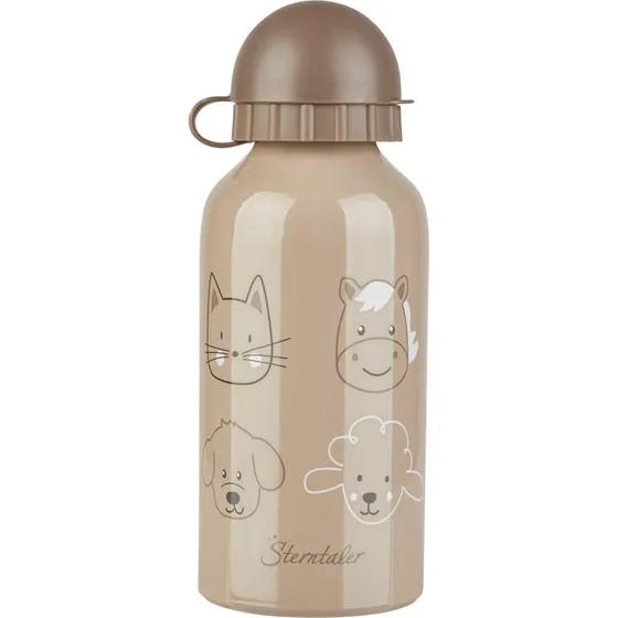 Lässig Trinkflasche Bauernhof 400 ml beige