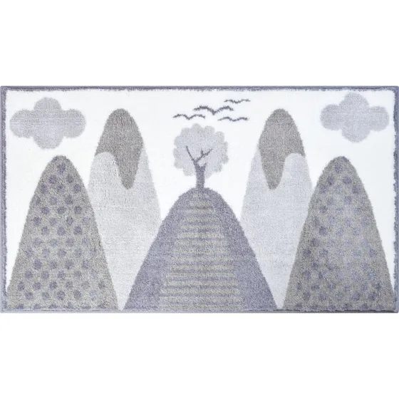MOUNTAINS Badematte Grau 100% Polyacryl
