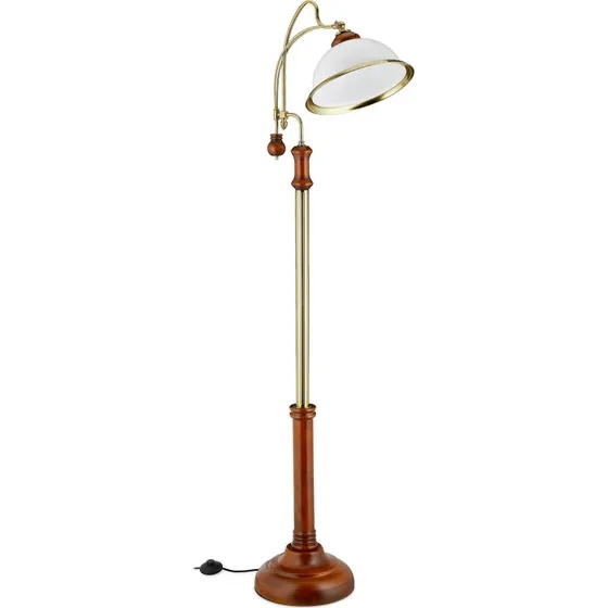 Luminara Stehlampe Jugendstil Gold/Braun 40x166x36 cm