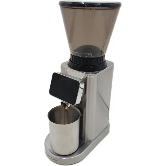 AMZCHEF Elektrische Kaffeemühle Siebträger 24 Mahlgrade