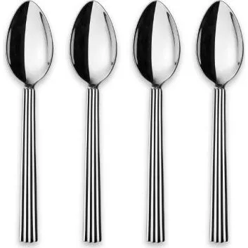 Georg Jensen Bernadotte Teelöffel lang, 4 Stück