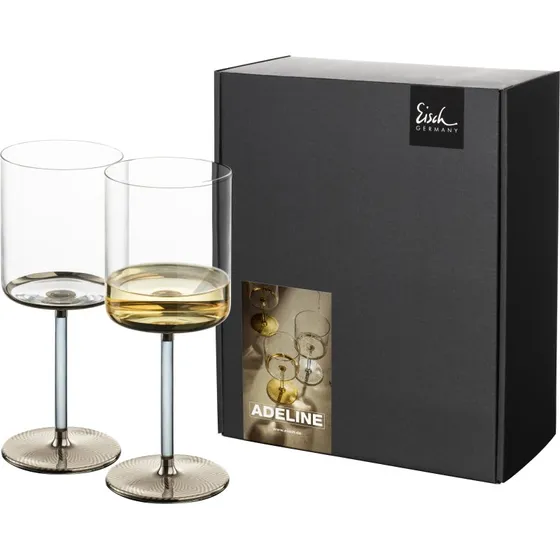 Eisch Adeline 2er Set Weißweingläser Platin 400 ml