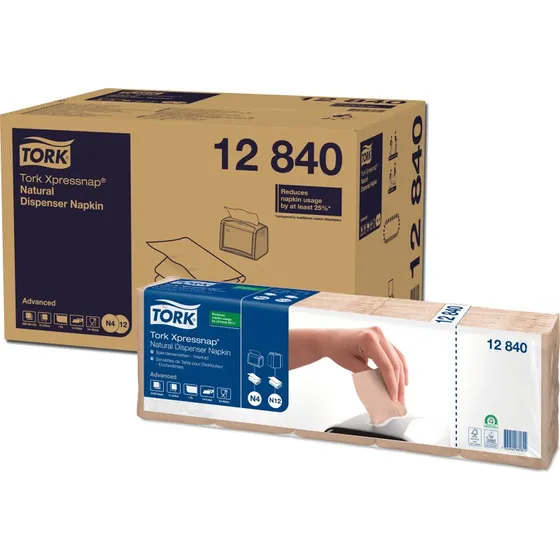 Tork Xpressnap N4 1/4-Falz 1-lagig Natur